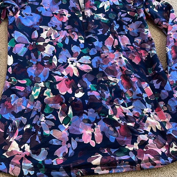 Floral Talbots Long Sleeve Zip up Size Small - Picture 5 of 5